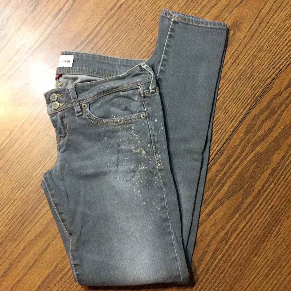 Hollister Gray Skinny Leg Jeans